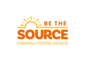 Be The Source logo with sun illustration, "Formerly Foster Source" tagline.