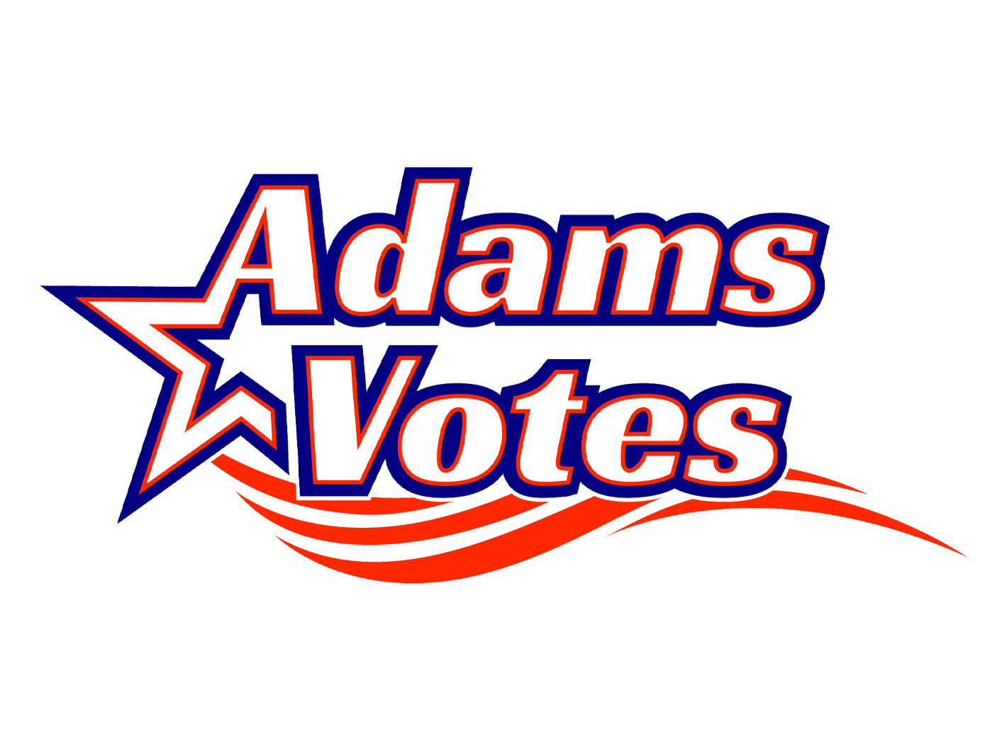 Adams County Votes logo.