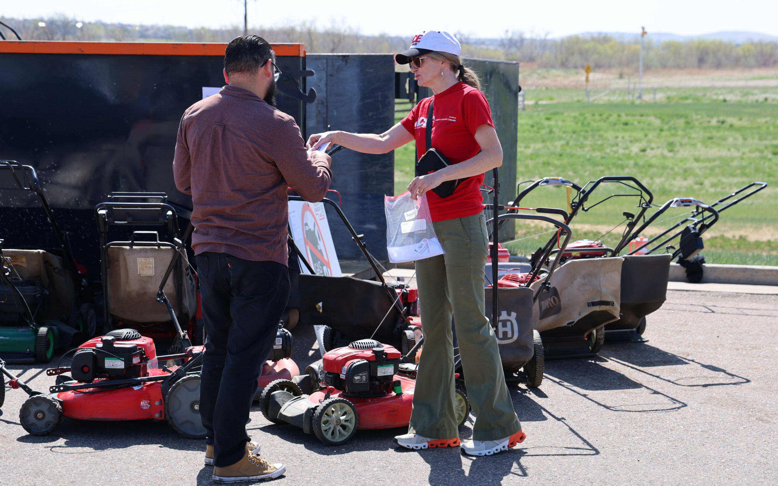 Earth Day lawnmowers