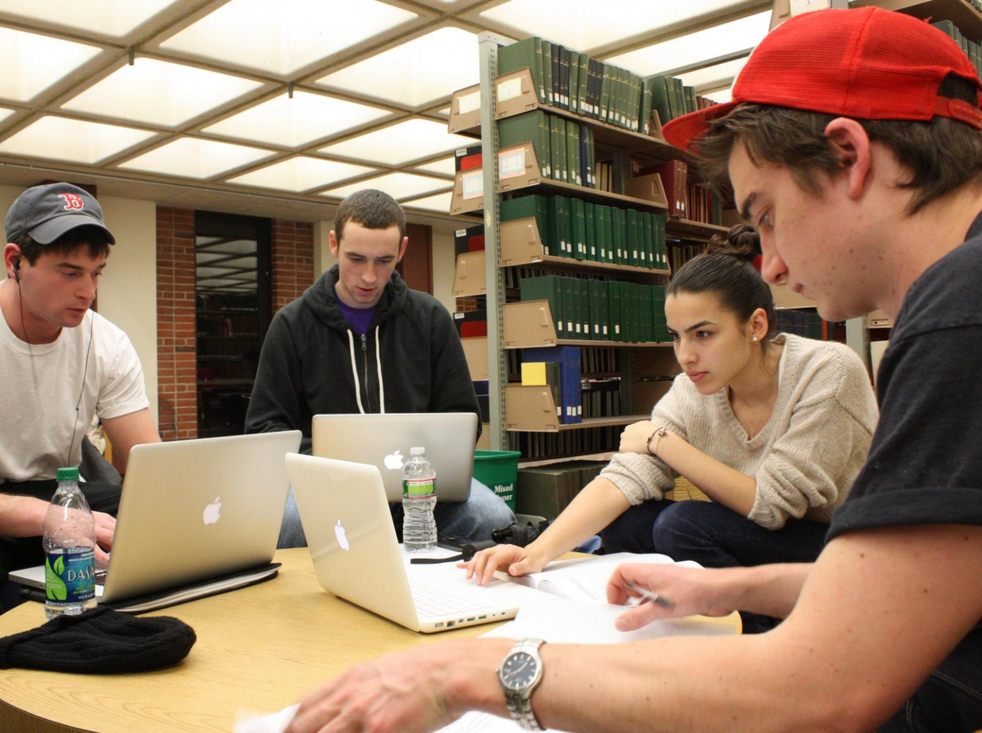 Students studying.